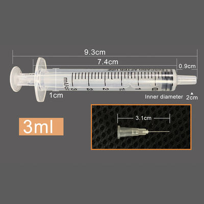 Шприцы и иглы ISO13485 23g 3ml устранимые пластиковые