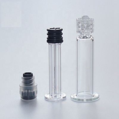 Прозрачным шприц Prefilled замком стеклянный 1cc Luer