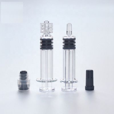 Прозрачным шприц Prefilled замком стеклянный 1cc Luer