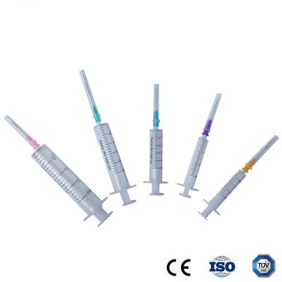 Пластиковый шприц выскальзывания 5ml Luer шприцы и иглы 2 частей