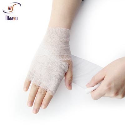 Стиль сетки Breathable повязки хлопка медицинской эластичной белый